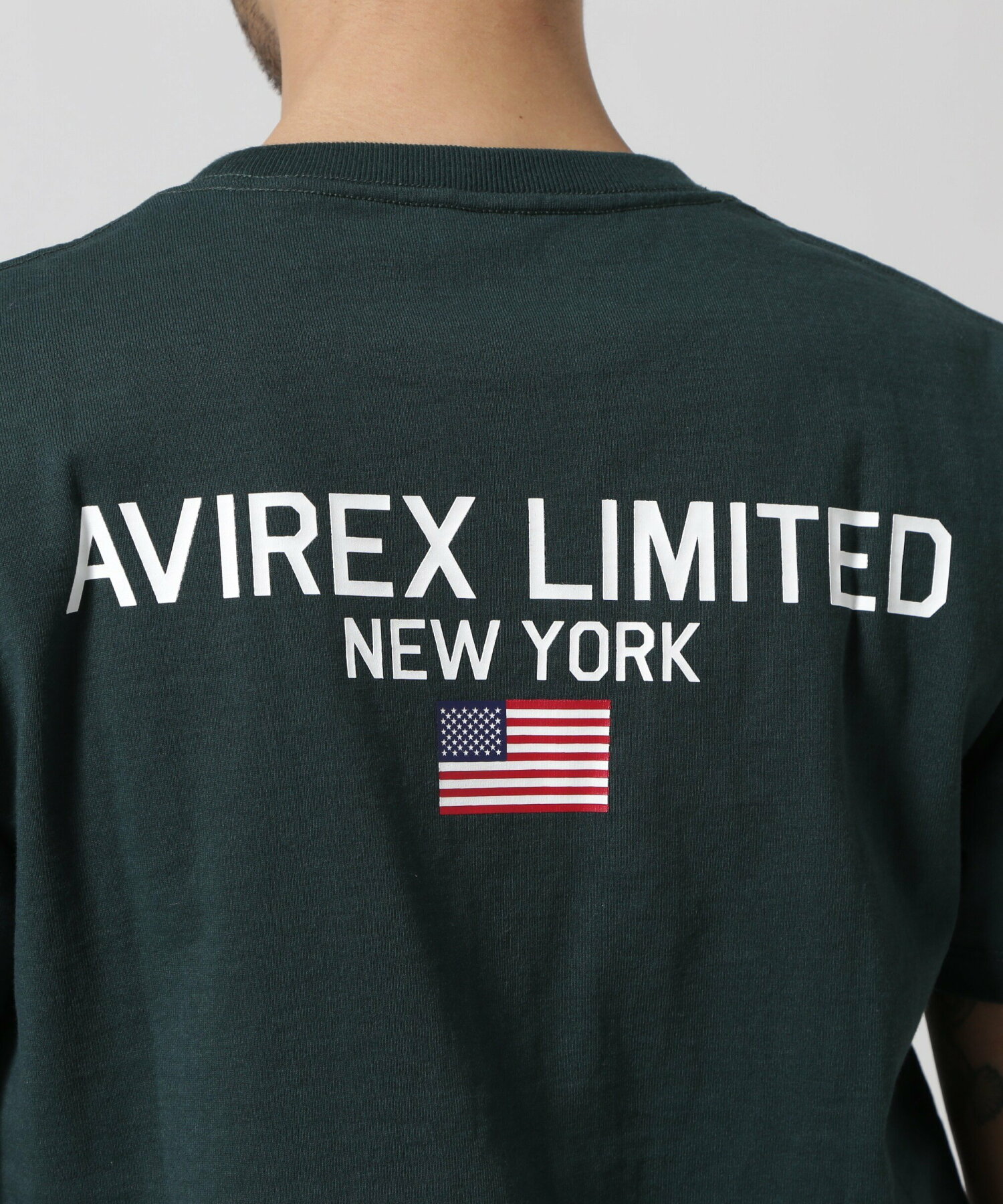 《WEB&DEPOT限定》SHORT SLEEVE CREW NECK T-SHIRT 'AVIREX LIMITED NY'